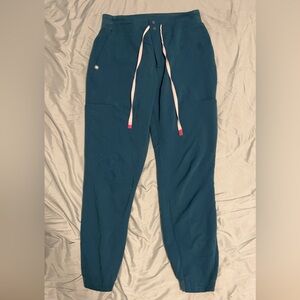 Caribbean blue jogger scrub pants.